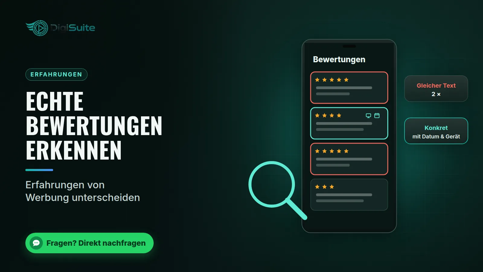 Echte Bewertungen erkennen: Erfahrungen von Werbung unterscheiden