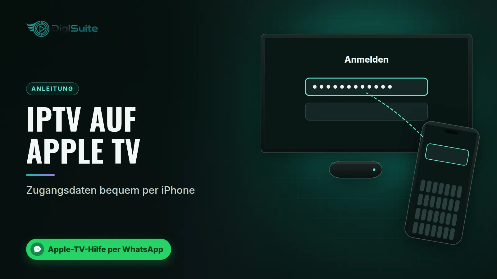 IPTV auf Apple TV: Zugangsdaten bequem per iPhone