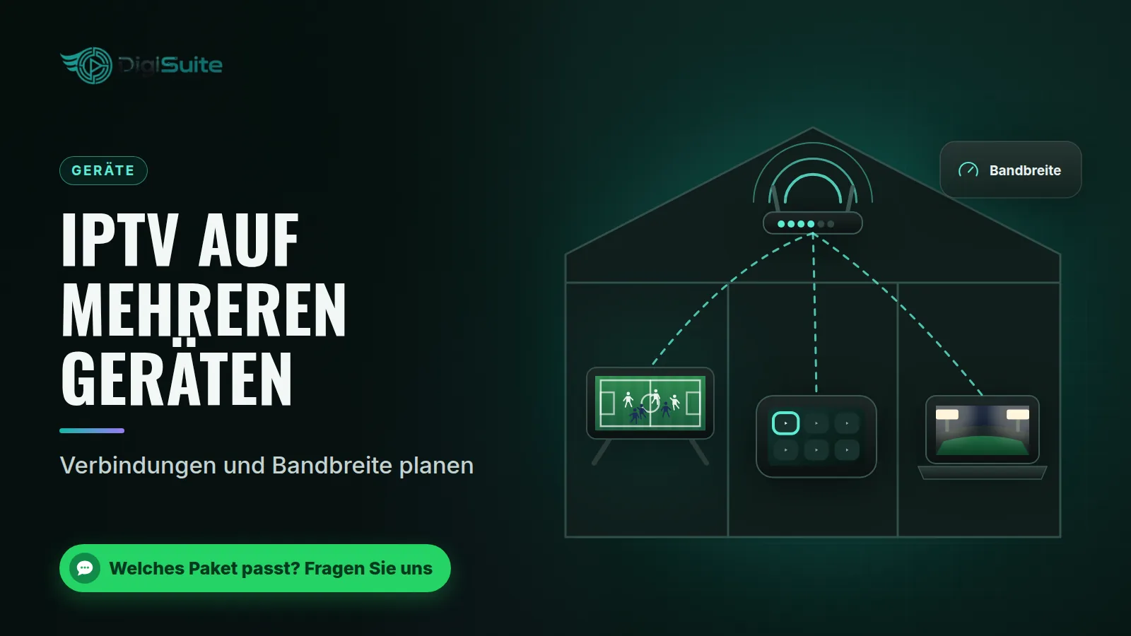 IPTV auf mehreren Geräten: Verbindungen und Bandbreite planen