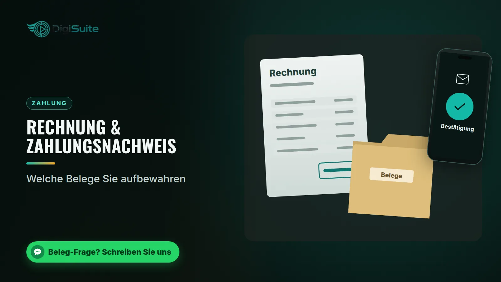 Rechnung & Zahlungsnachweis: Welche Belege Sie aufbewahren