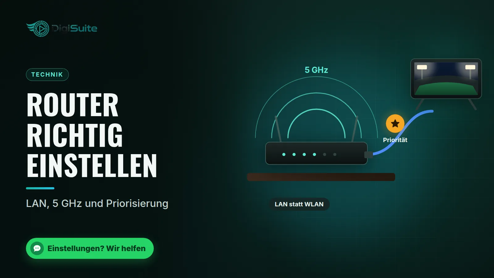 Router richtig einstellen: LAN, 5 GHz und Priorisierung