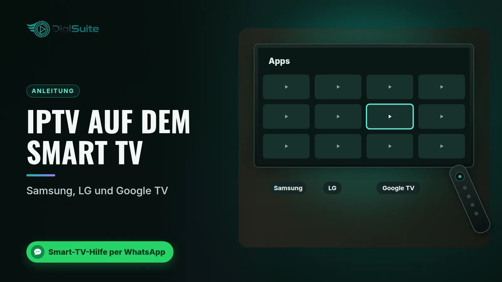 IPTV auf dem Smart TV: Samsung, LG und Google TV