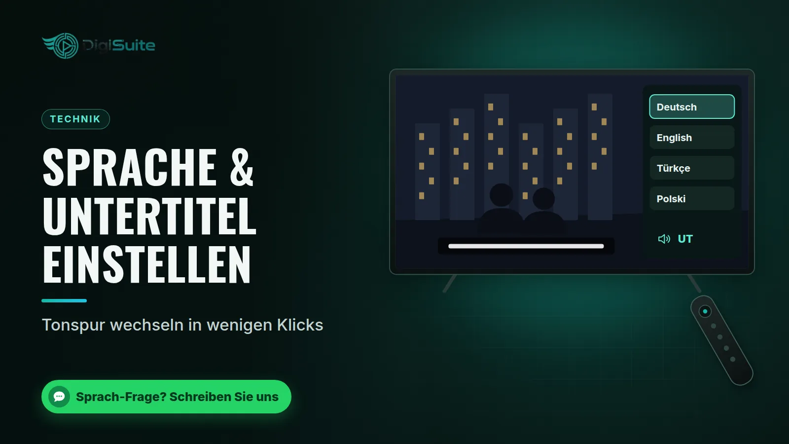 Sprache & Untertitel einstellen: Tonspur wechseln in wenigen Klicks